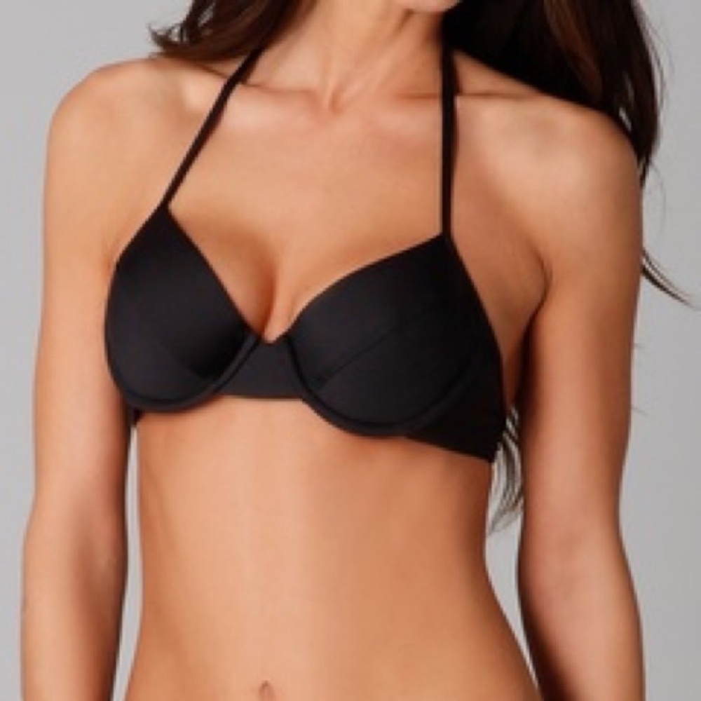 Splendid Solid Bayside Underwire Halter Swim Top